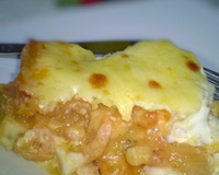 Escondidinho de camarão com aipim (mandioca)