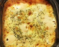 Batata gratinada com atum