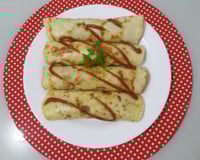 Panqueca de frango desfiado