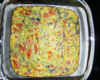 Omelete de forno colorido