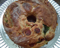 Pão casatiello de Páscoa