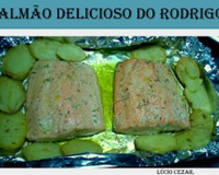 Salmão delicioso do Rodrigo