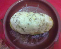 Batata recheada com camarão