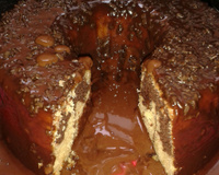 Bolo mesclado de liquidificador