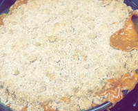 Cuca de banana com doce de leite