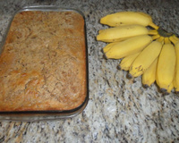 Torta seca integral de banana