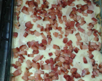 Batata com requeijão e bacon