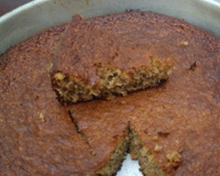 Bolo de banana com aveia