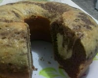 Bolo mesclado de liquidificador