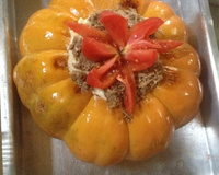 Carne seca na moranga com cream cheese