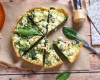 Quiche de ricota e espinafre