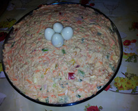 Salpicão de frango (com ingredientes diferentes da salada de maionese)
