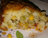 Torta de frios com legumes