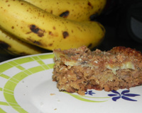 Cuca de banana com aveia