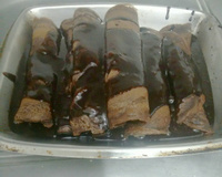 Panqueca doce de chocolate e banana