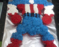 Capitão América de cupcake