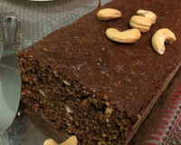 Bolo integral de aveia e linhaça