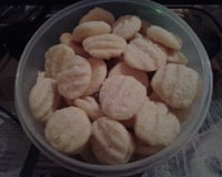 Biscoitos amanteigados de coco da Danny