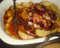 Polvo assado à moda do Porto