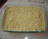 Batata com creme de leite ao forno