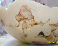 Pavê Natalino de Maracujá com Panetone