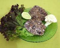 Hambúrguer de feijão, linhaça e aveia