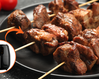Espetinho de carne fácil na airfryer para matar a vontade de churrasco: o tempero especial que aprendi faz toda a diferença