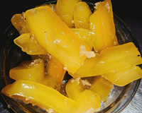 Doce de mamão verde em cubinhos