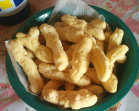 Bolinho frito para o lanche da tarde