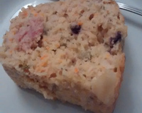 Torta de cenoura e ervilha