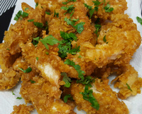 Filezinhos de frango empanados com Corn Flakes