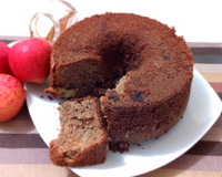 Bolo integral de maçã e banana