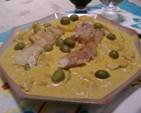 Peixe no molho branco