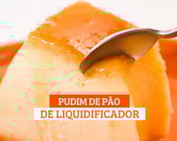 Pudim de pão de liquidificador