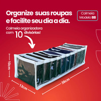 Kit 10 Colmeia Organizadora gaveta organizador