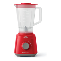 Liquidificador Daily Philips Walita 2L, 550W, 220V, Vermelho