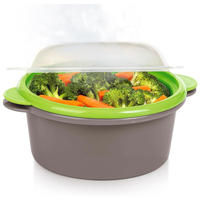 PrepSolutions Mini vaporizador de micro-ondas, cinza