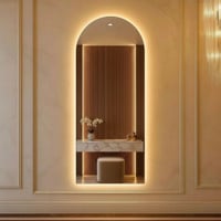 Espelho de Corpo Inteiro Oval Madri com Led Led Frio e Quente Para Quarto Salão Loja