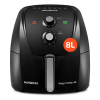 Fritadeira Sem Óleo Air Fryer 8L, Mondial, 1900W - AFN-80-FB