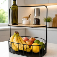 Fruteira de mesa de 2 andares