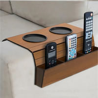 Suporte Porta Copos e Porta Controle Para Apoio Braço de Sofá