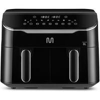 Fritadeira Elétrica sem óleo Air Fryer 8L 1800W 220V com 2 Gavetas de 4L Cada Multi - GO220