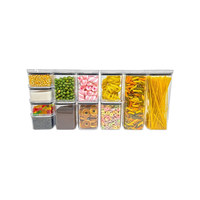 Kit Potes Porta Mantimento Hermético 12 Uni