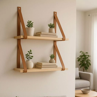 Kit 2 Prateleira em Madeira