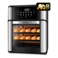 Fritadeira Air Fryer Forno Oven Mondial 12L 2200W AFON-12L-BI