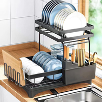 Escorredor de Louça Inox com Porta Pratos