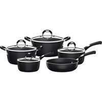 Jogo de Panelas de Alumínio com Revestimento Interno de Antiaderente