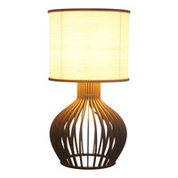 Abajur De Mesa Rússia P Madeira MDF P/ Quarto e Sala