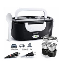 Marmita Elétrica Woosh Preta 1.5 L Bivolt