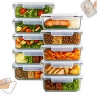 Kit Pote Marmita Vidro 640ml Yab Hermético Tampa Vedada Alimentos